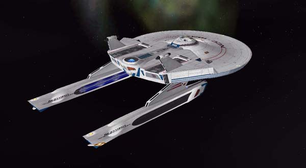 The Darter-class new escort cruiser U.S.S. Kingfisher NCC-3235